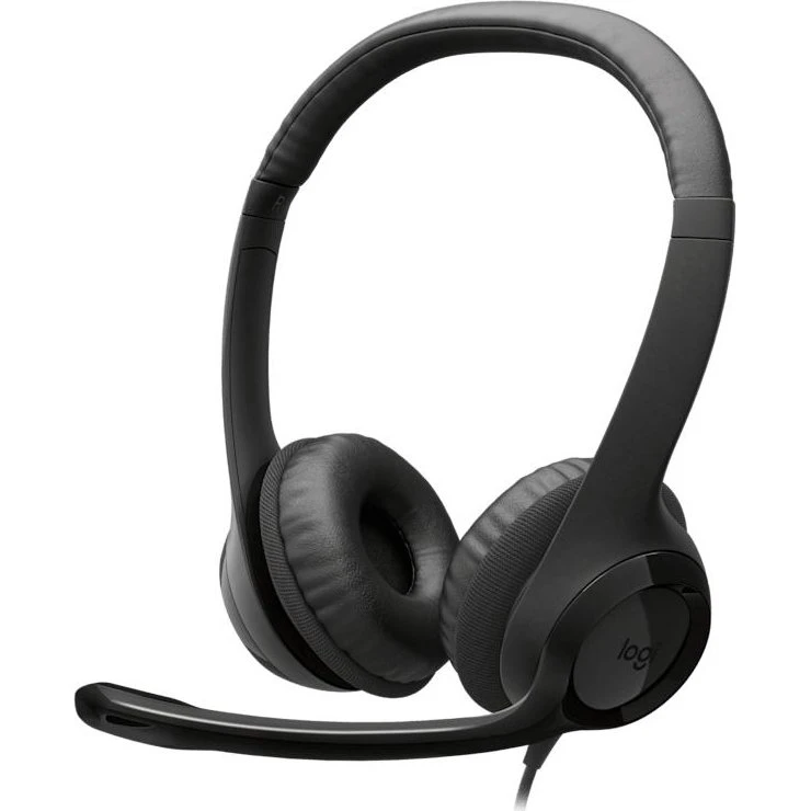Logitech H390 USB-kablet headset, sort
