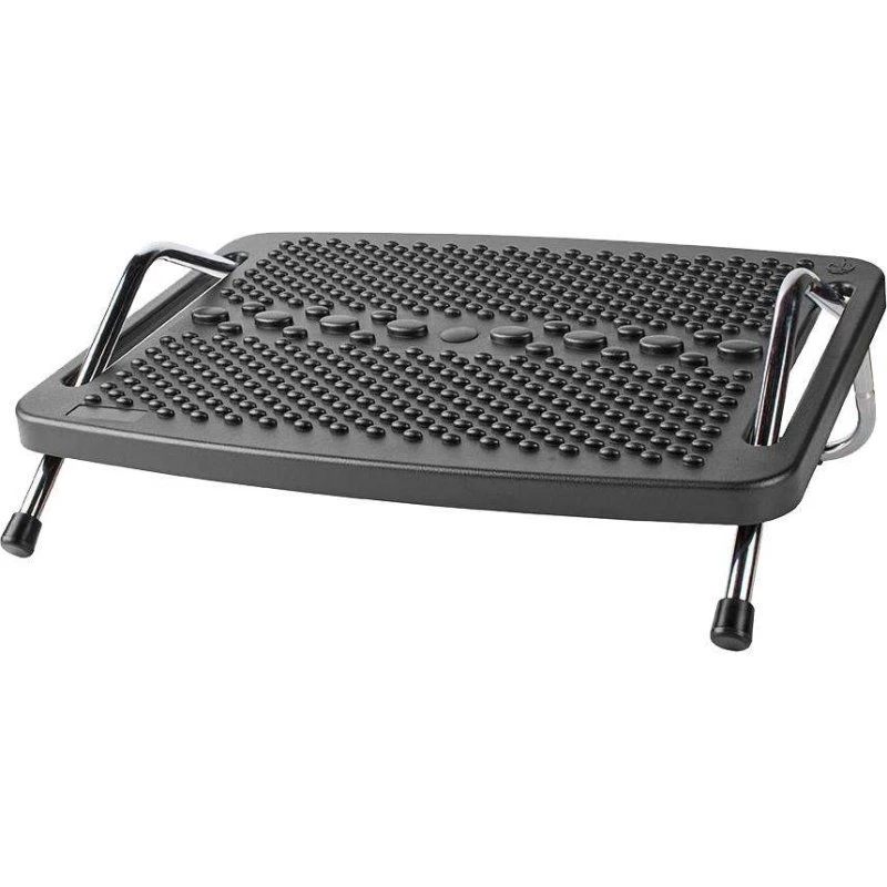 Nedis ERGOFR200BK Fodstøtte i Metal – Justerbar, Sort