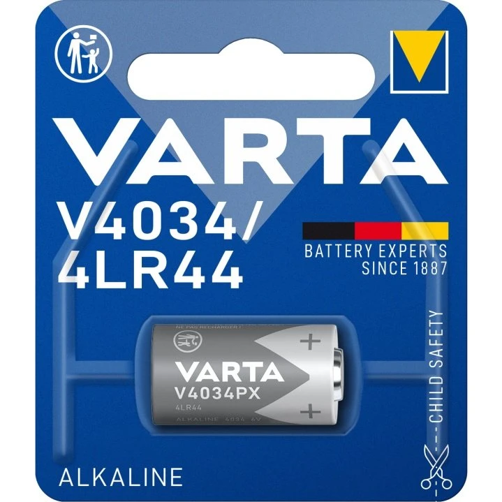 Varta V4034PX 6V Alkaline Batteri, 1 stk. Blister