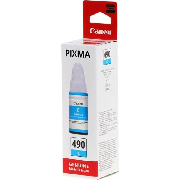 Canon GI-490C Cyan 70 ml, op til 7.000 sider