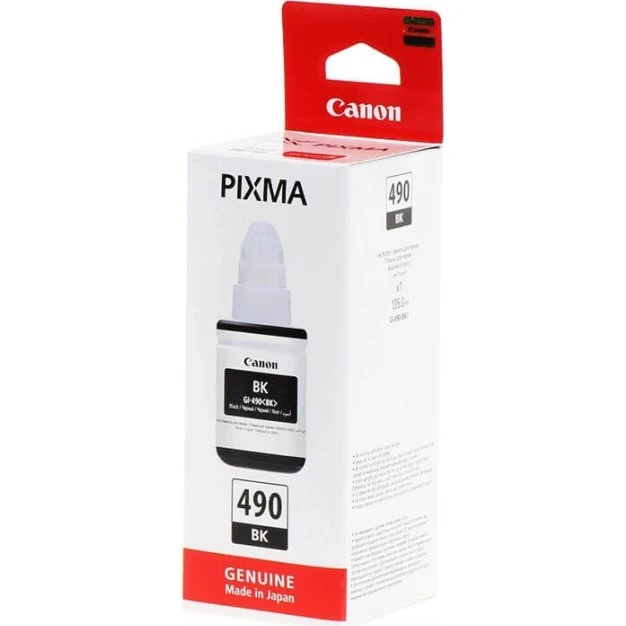 Canon GI-490 PGBK Sort Blækrefill, 6000 sider