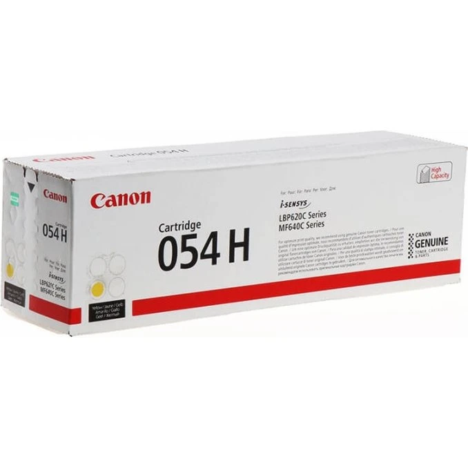 Canon 054H Gul Høj Kapacitet Tonerpatron