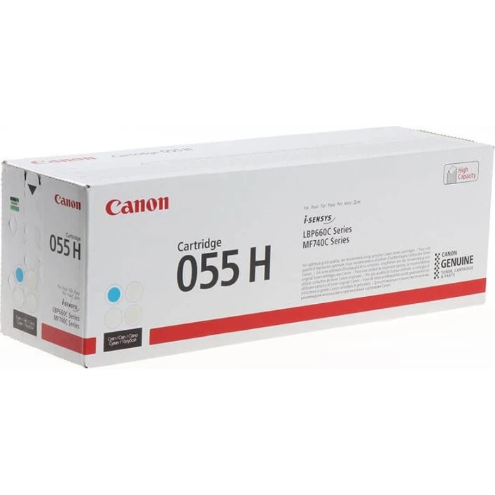 Canon 055H Cyan Høj Kapacitet, 5900 sider