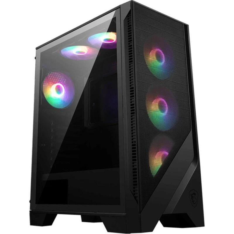 MSI MAG FORGE 120A AIRFLOW Miditower, sort med hærdet glas
