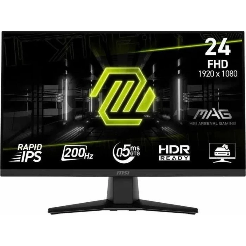 MSI MAG242F 24" FHD 200 Hz Gaming Skærm - Sort