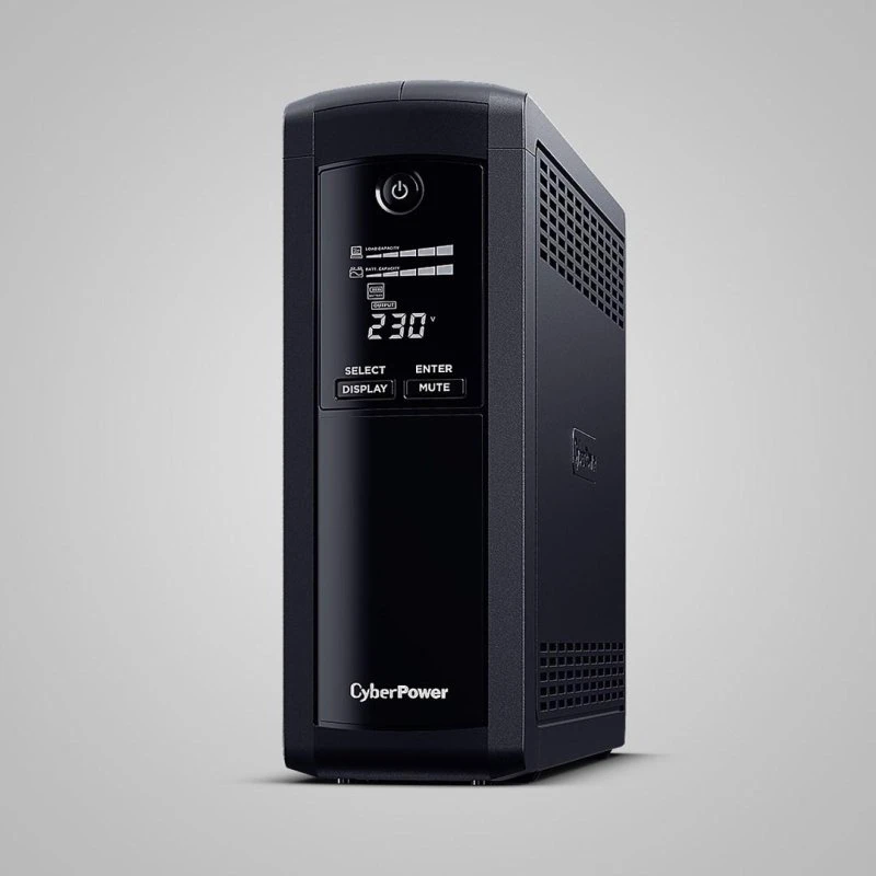 CyberPower VP1200ELCD-FR 1200VA/720W UPS, Line-Interactive, 5 Schuko-udtag
