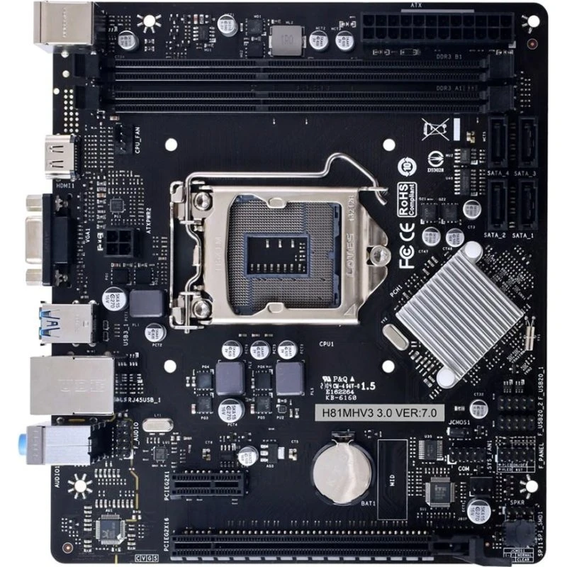 Biostar H81MHV3 3.0 micro ATX LGA1150, Intel H81