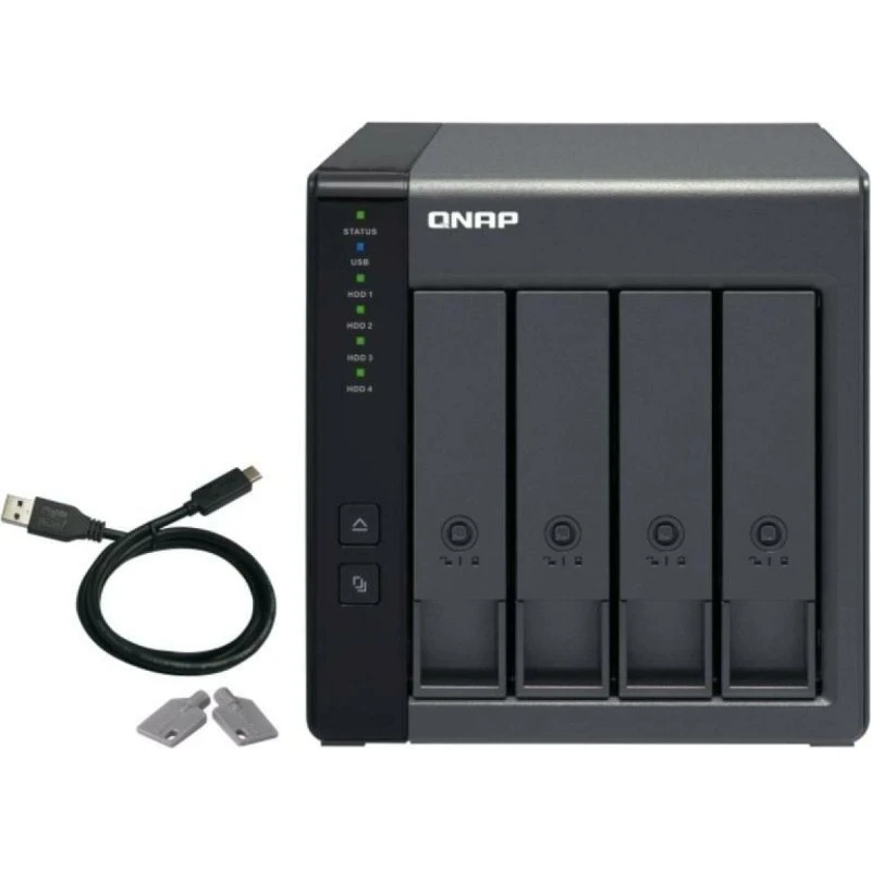 QNAP TR-004 4-bay ekstern RAID/NAS, Sort