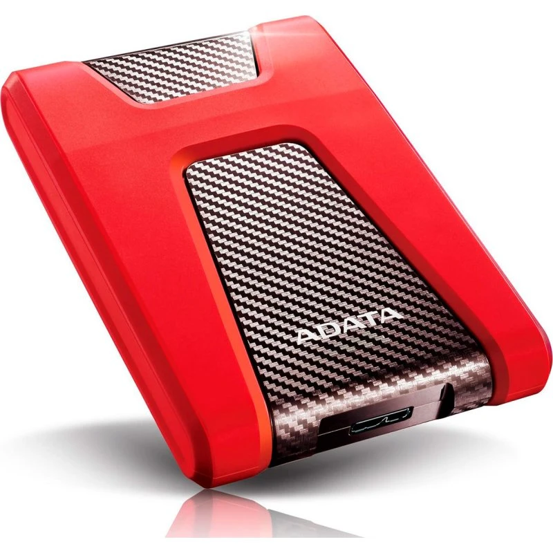 ADATA HD650 2TB Ekstern Harddisk Rød USB 3.1