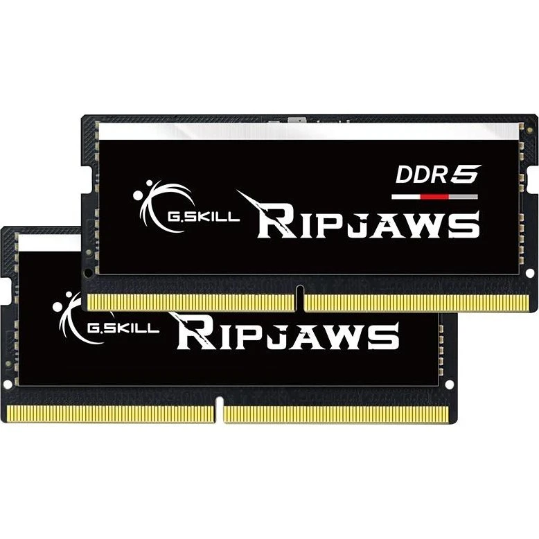 G.Skill Ripjaws DDR5 32GB (2×16GB) 4800 MHz SO-DIMM Sort