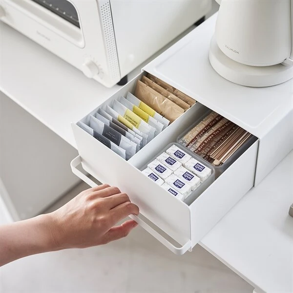 Yamazaki skuffe til køkkenbordet, hvid (22,5×27,5×11,5 cm)