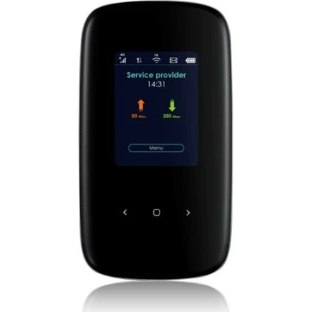 Zyxel LTE2566-M634 4G LTE Mobilt Hotspot, Svart, Dual-band Wi-Fi 5