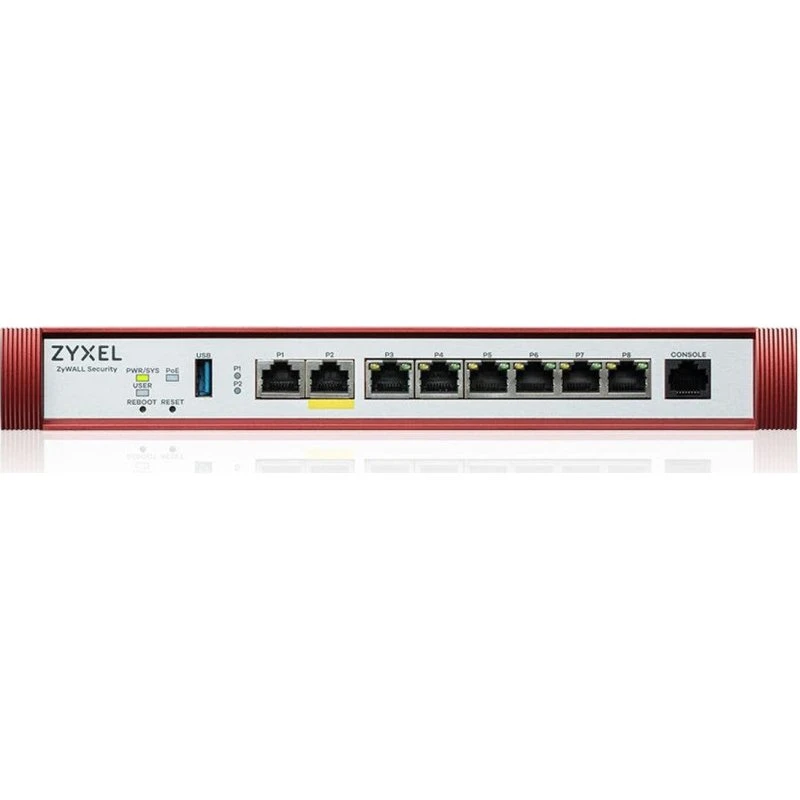 Zyxel ZyWALL USG FLEX 100HP Firewall 8x1GbE med Cloud-administration