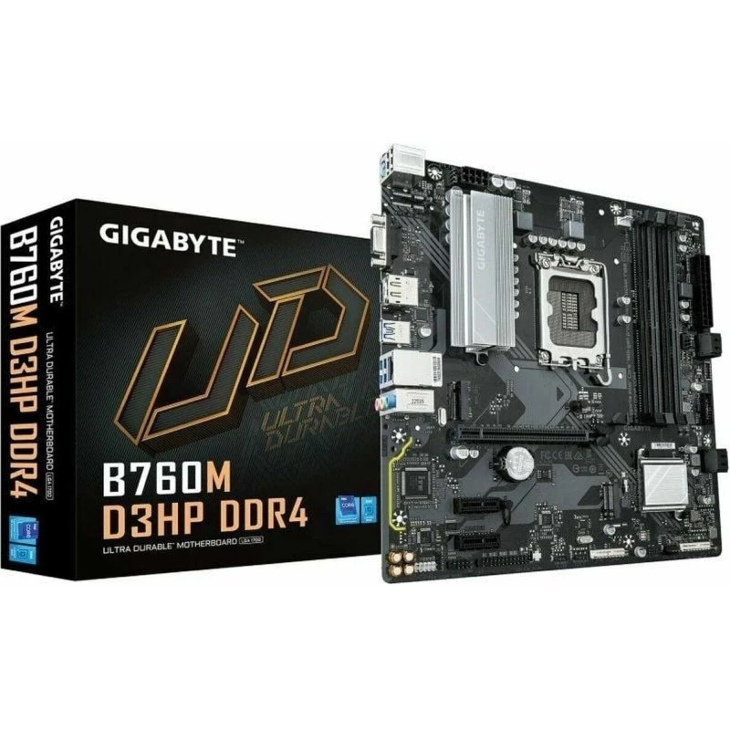 Gigabyte B760M D3HP DDR4 mATX bundkort, LGA1700