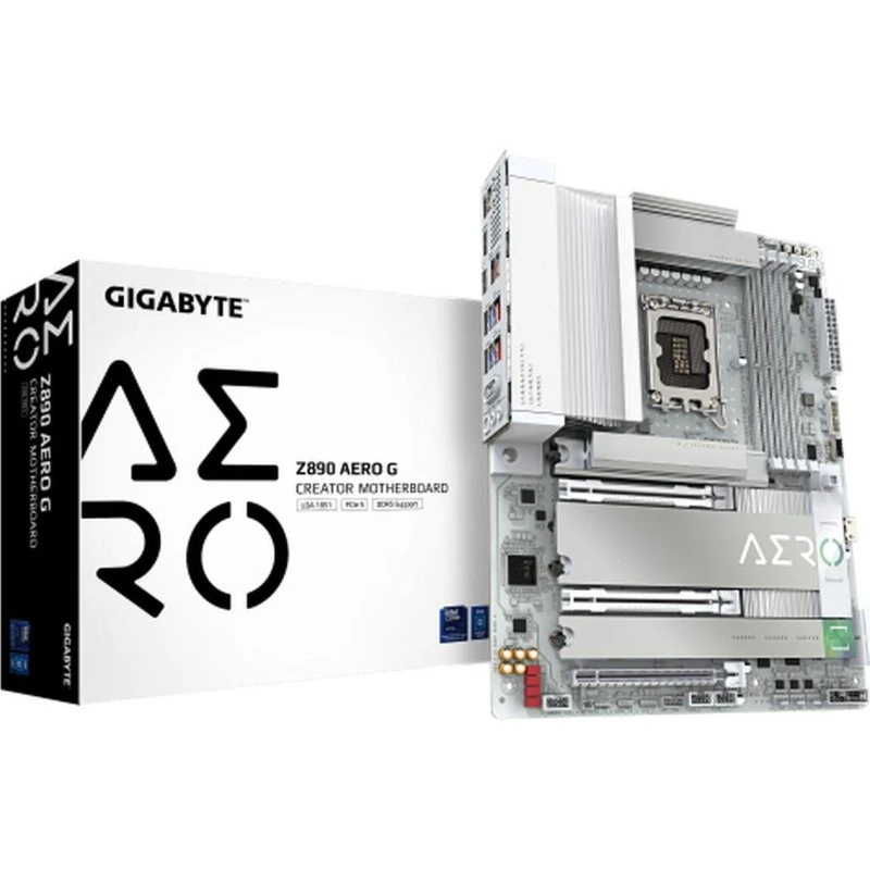 Gigabyte Z890 AERO G Bundkort Hvid LGA 1851 ATX