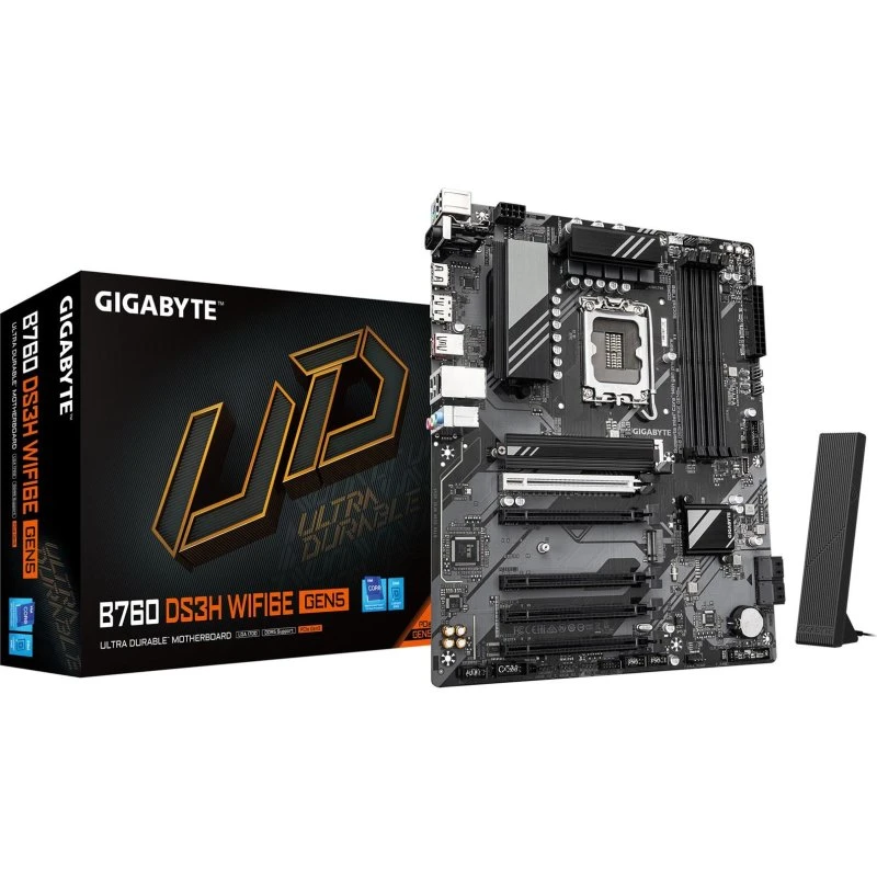 Gigabyte B760 DS3H WiFi 6E Gen5 ATX LGA1700 DDR5