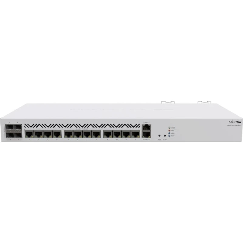 MikroTik CCR2116-12G-4S+ 16-core 12xGbE/4x10GbE SFP+ hvid