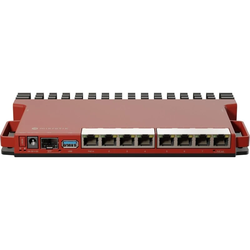 MikroTik L009UiGS-RM 2,5G/1G, 8x RJ45, rød