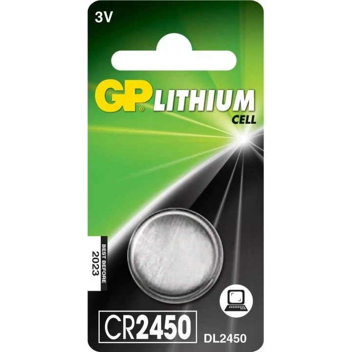 GP CR2450 Lithium Knapbatteri, 1 stk.