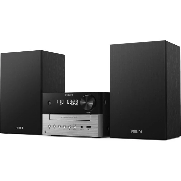 Philips TAM3205MKII/12 Svart/Silver Mikro Musiksystem