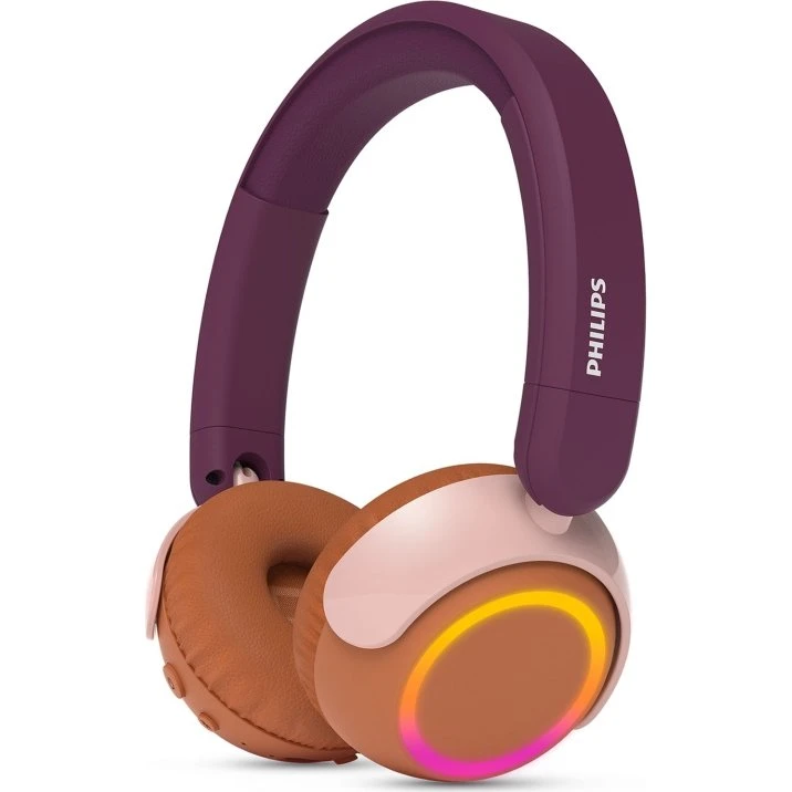 Philips TAK4200MP On-Ear Børnehovedtelefoner, Orange/Lilla, Bluetooth