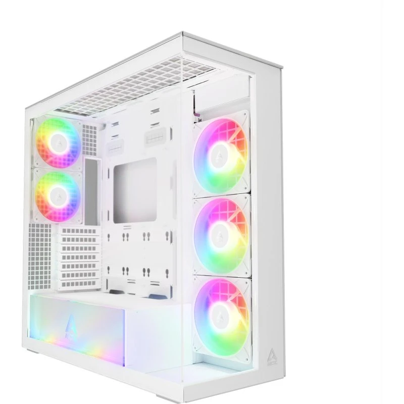 Arctic Xtender White Miditower - Udvidet ATX, Glas, 420mm vandkøling