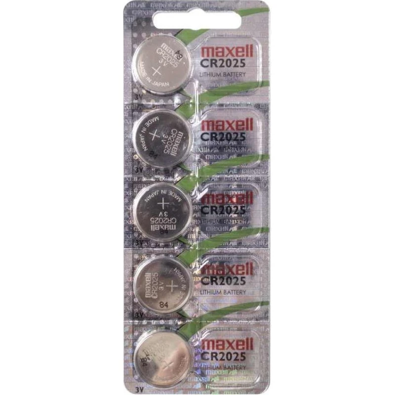 Maxell CR2025 3V 5 stk. knappcellebatterier
