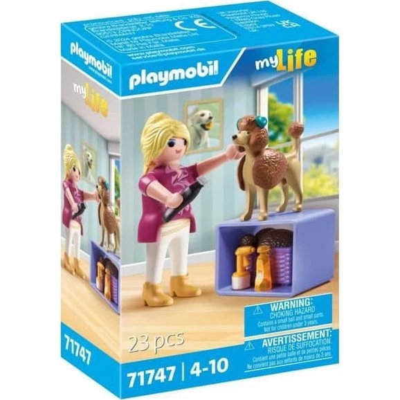 PLAYMOBIL 71747 Hundefrisør med puddel og tilbehør, My Life
