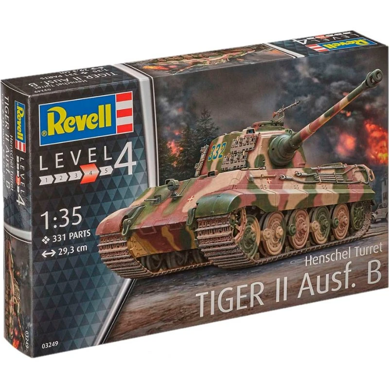 Revell Tiger II Ausf.B (Henschel Tårn) 1:35 Modelkampvogn