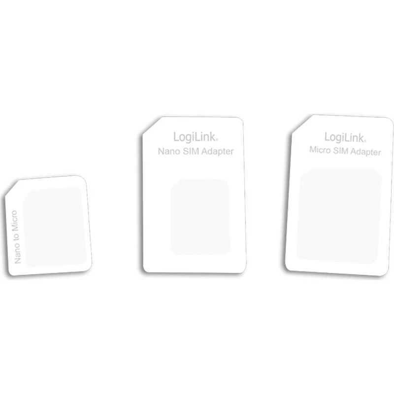 LogiLink SIM-kortadaptere 3-pak – Nano til Micro/Standard