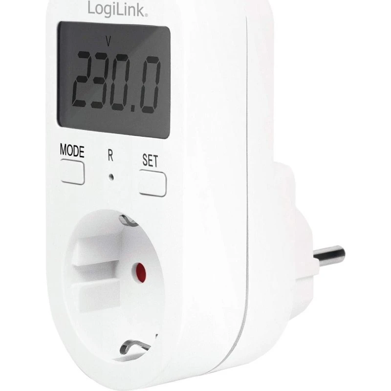 LogiLink Energimåler med omkostningsberegning, 230V, 16A