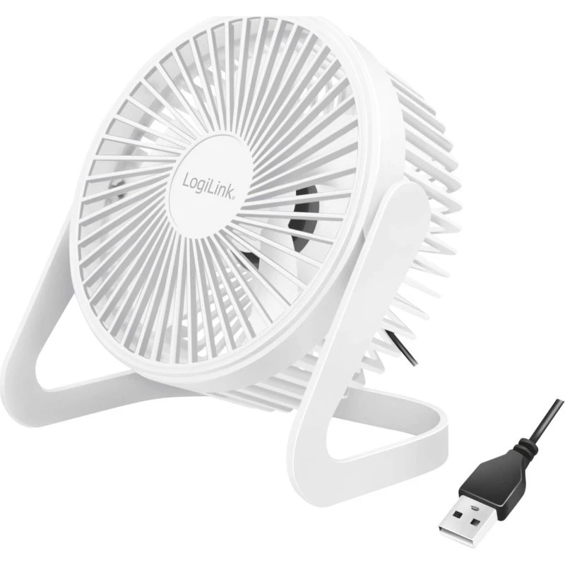 LogiLink USB-blæser 15,24 cm Hvid, 2 hastigheder
