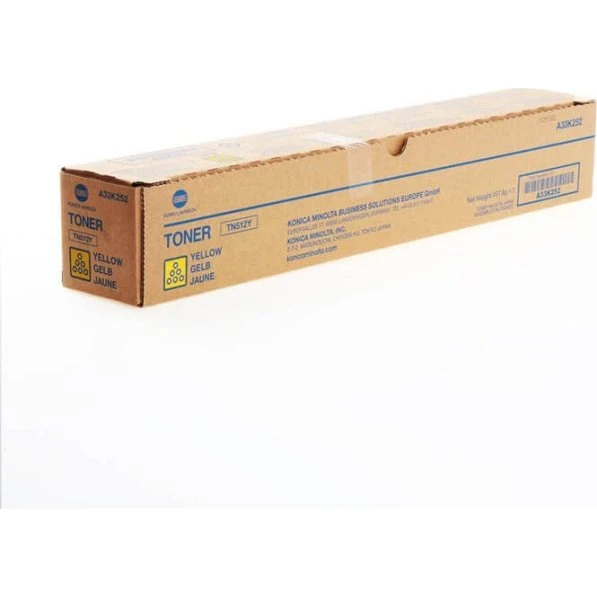 Konica Minolta TN512Y Gul Toner, 35.000 sider