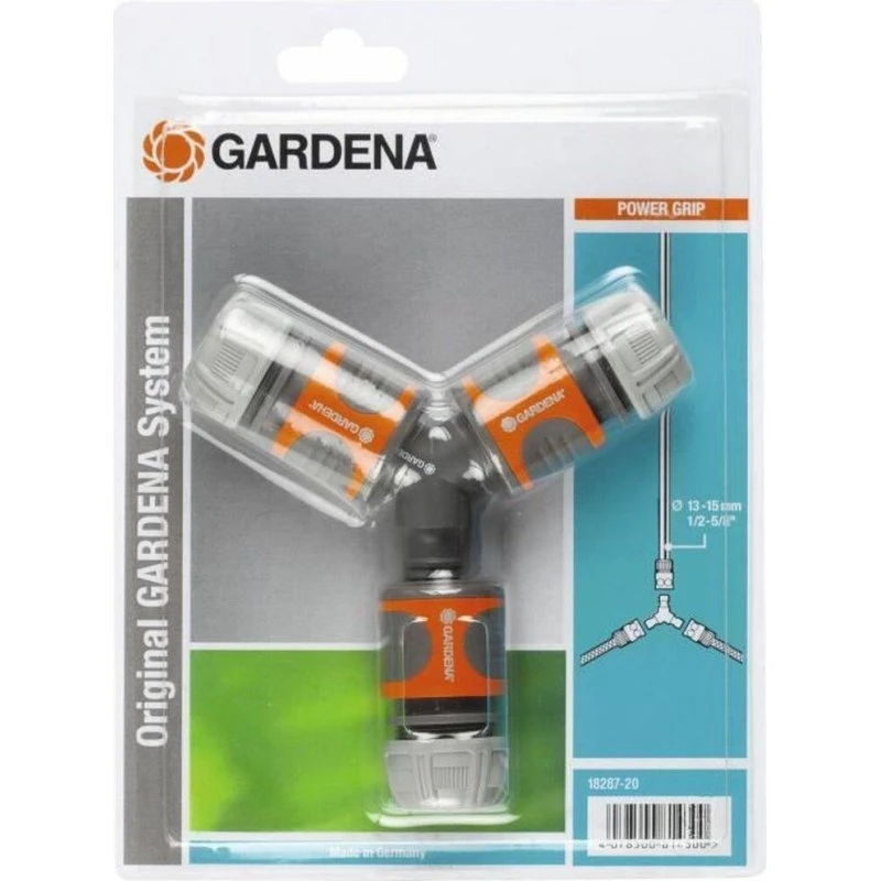 Gardena Slangekobling Tredobbelt 1/2" Ø 15 mm