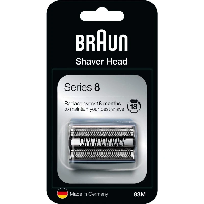 Braun Series 8 83M Barberhoved Sølv