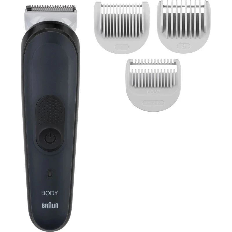 Braun BodyGroomer 3 BG3340 Trimmer, Sort/Grå