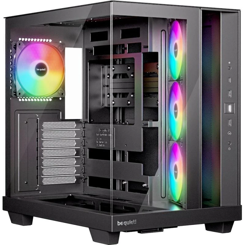 be quiet! Light Base 500 LX Miditower, Sort med hærdet glas