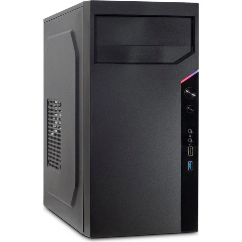 Inter-Tech IT-6505 Reto Micro ATX Minitower, Sort