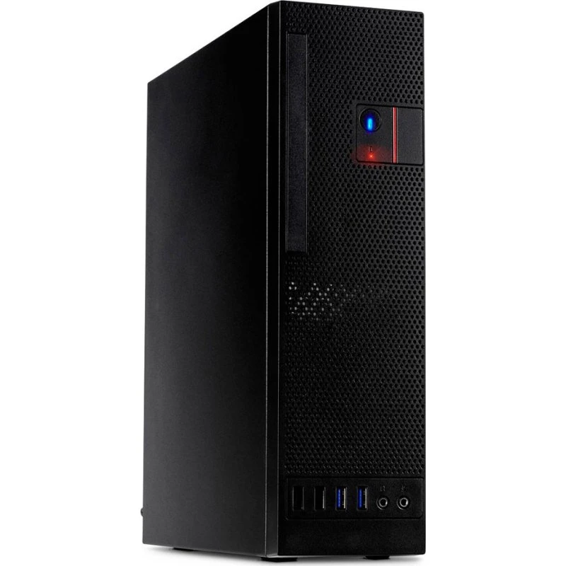Inter-Tech S-331 Mini ITX Skrivebordskabinet, Sort