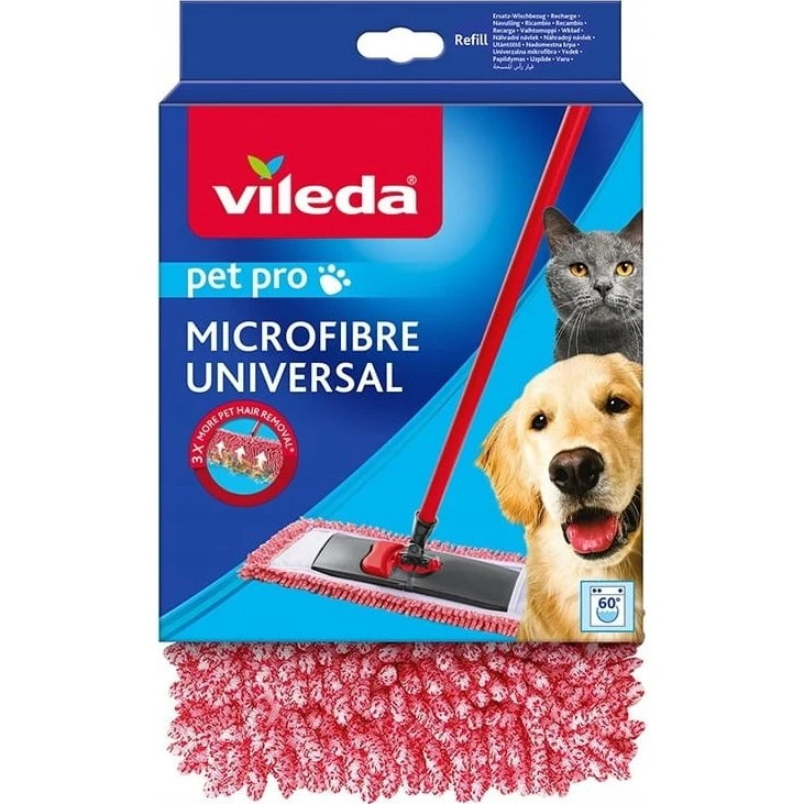 Vileda Pet Pro Flad Moppeindsats Mikrofiber