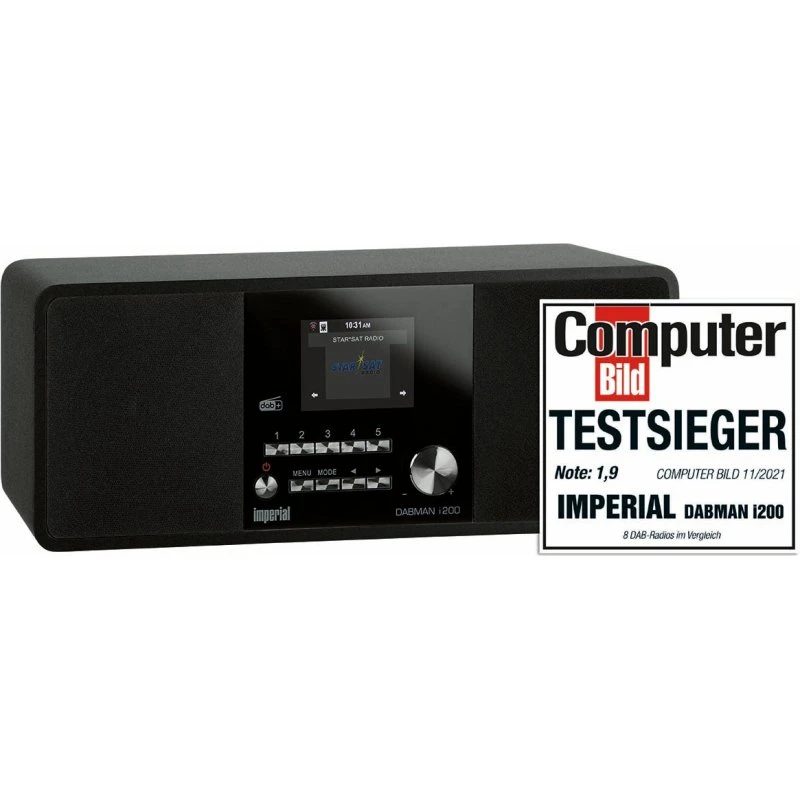 Imperial DABMAN i200 Multifunktionel Stereoradio DAB+ / FM / Internet Sort