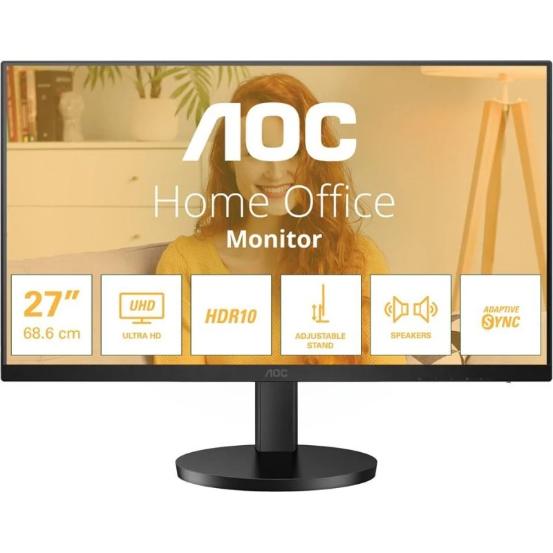 AOC U27B3AF 27" 4K UHD IPS-skærm sort