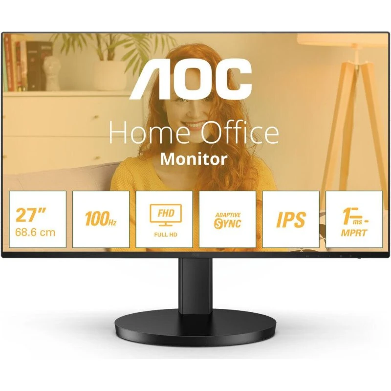 AOC 27B3HA2 27" Full HD IPS 100 Hz, sort