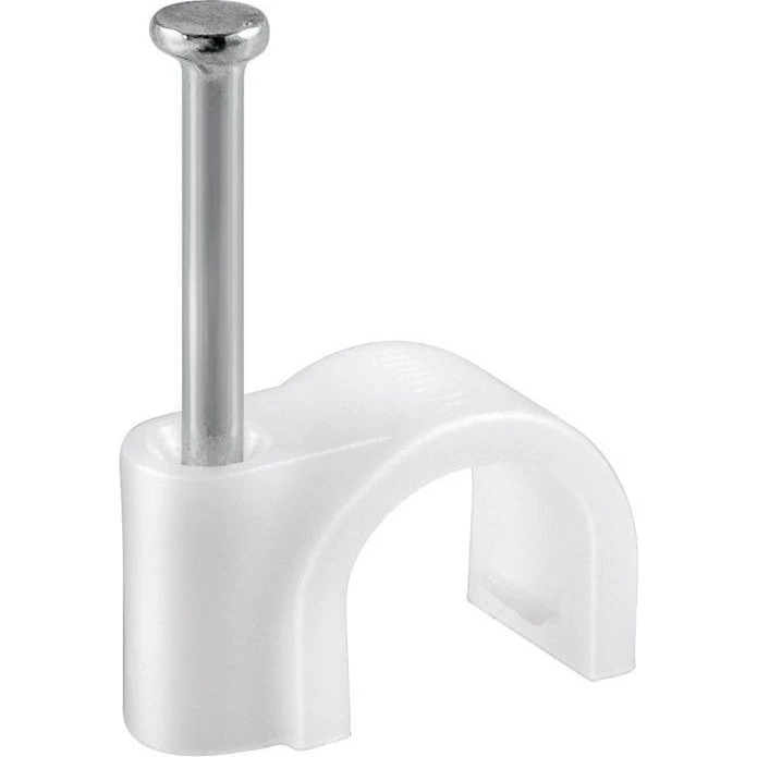Goobay 17077 kabelklemmer, hvid, 100 stk