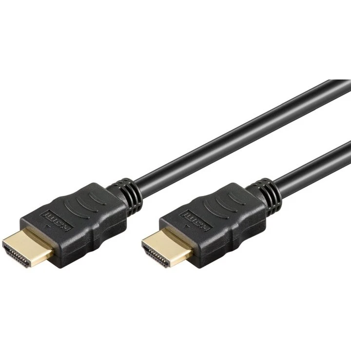Goobay Ultrahøjhastigheds HDMI-kabel 1 m, sort, HDMI 2.1 med Ethernet