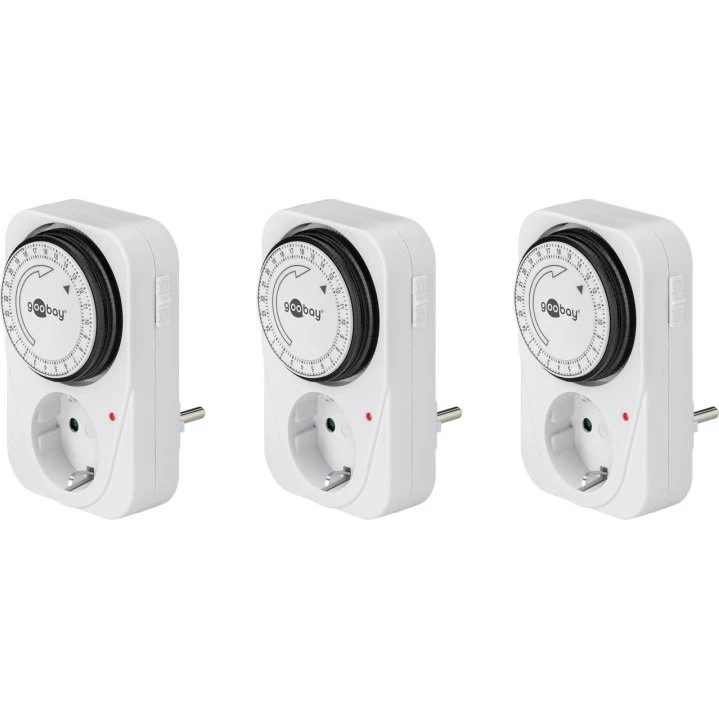 Goobay 3-timers analog timer, hvid, 3500W