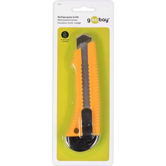 Goobay Hobbykniv 18 mm, 155x30 mm, ergonomisk