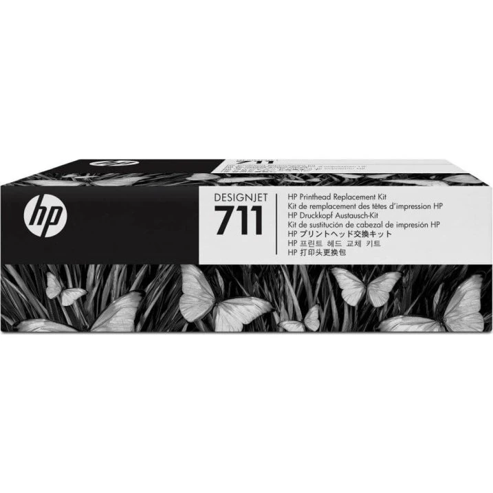 HP C1Q10A Printhoved 711 Sort, Gul, Cyan, Magenta