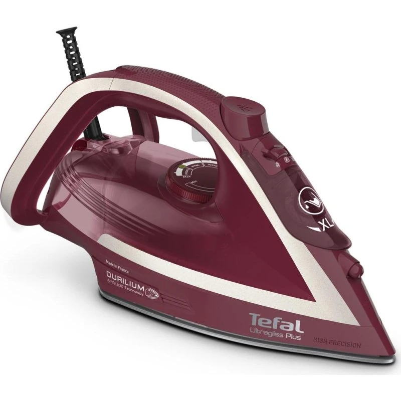 Tefal Ultimate Pure FV6820 2800W Rød/Sølv Dampstrygejern