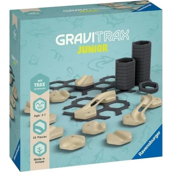 Ravensburger GraviTrax Junior Rails Udvidelsessæt, 35 dele